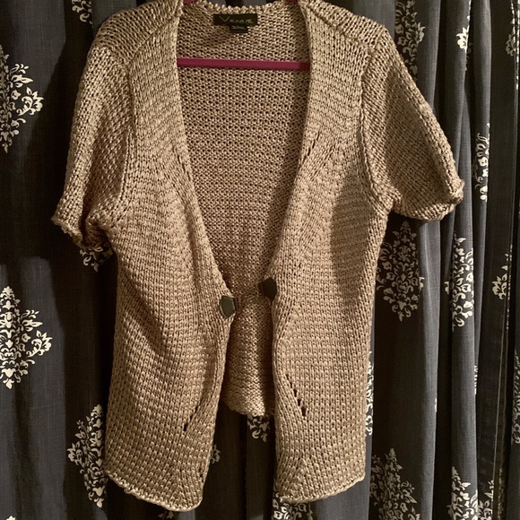 Venue Sweaters - Metallic Cardigan/Poncho/Sweater Sz L